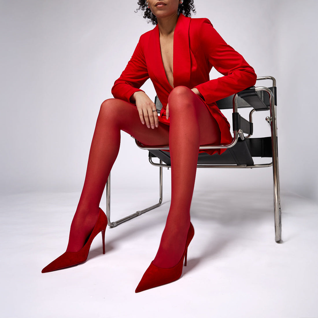 How to Wear Colored or Patterned Tights Without Overdoing It
