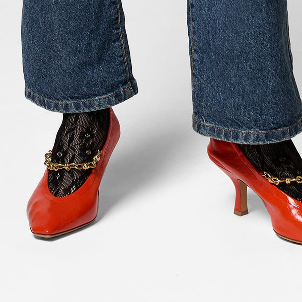 How to Style Lace Socks with Loafers, Heels & Ballet Flats