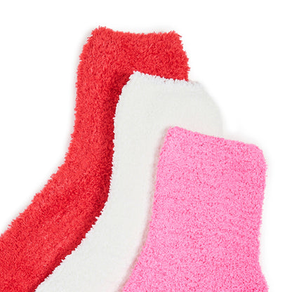 3-Pack Plush Cozy Socks