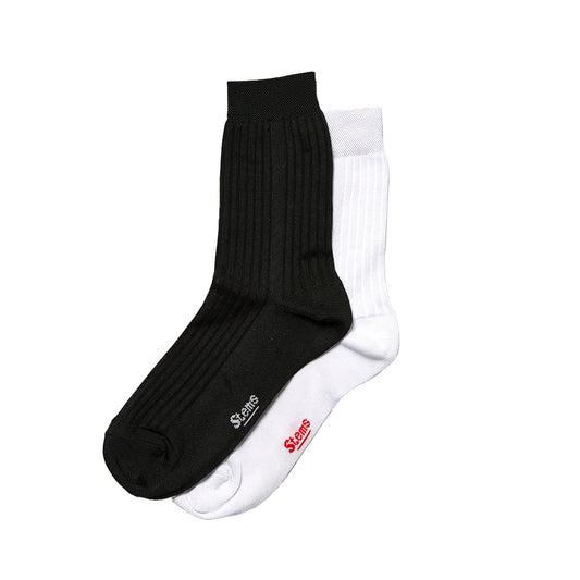 2-PACK CLASSIC SILKY RIB SOCKS