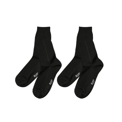 2-PACK CLASSIC SILKY RIB SOCKS