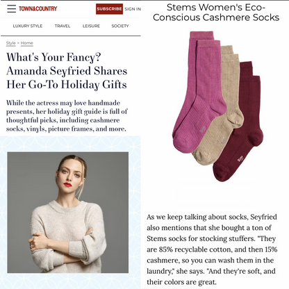 Cotton Cashmere Socks
