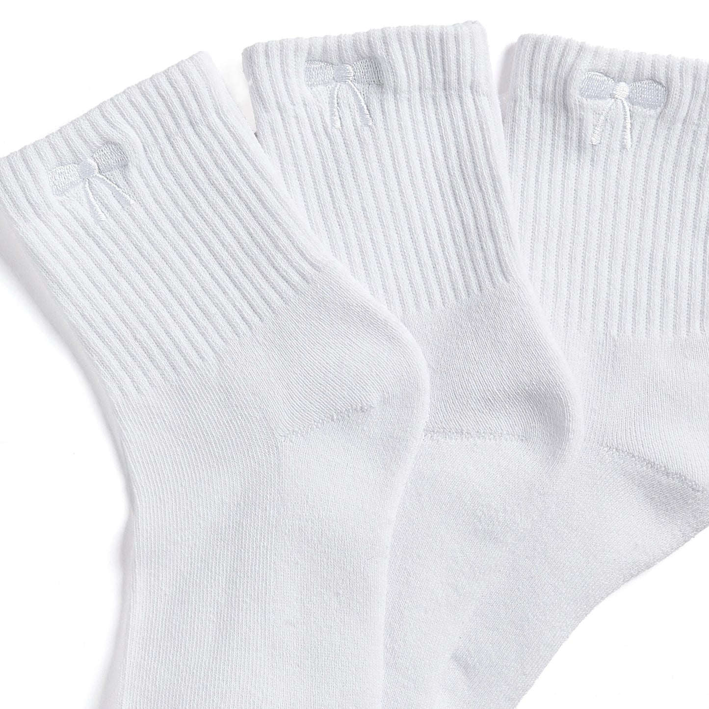 3-Pack Bow Ankle Socks