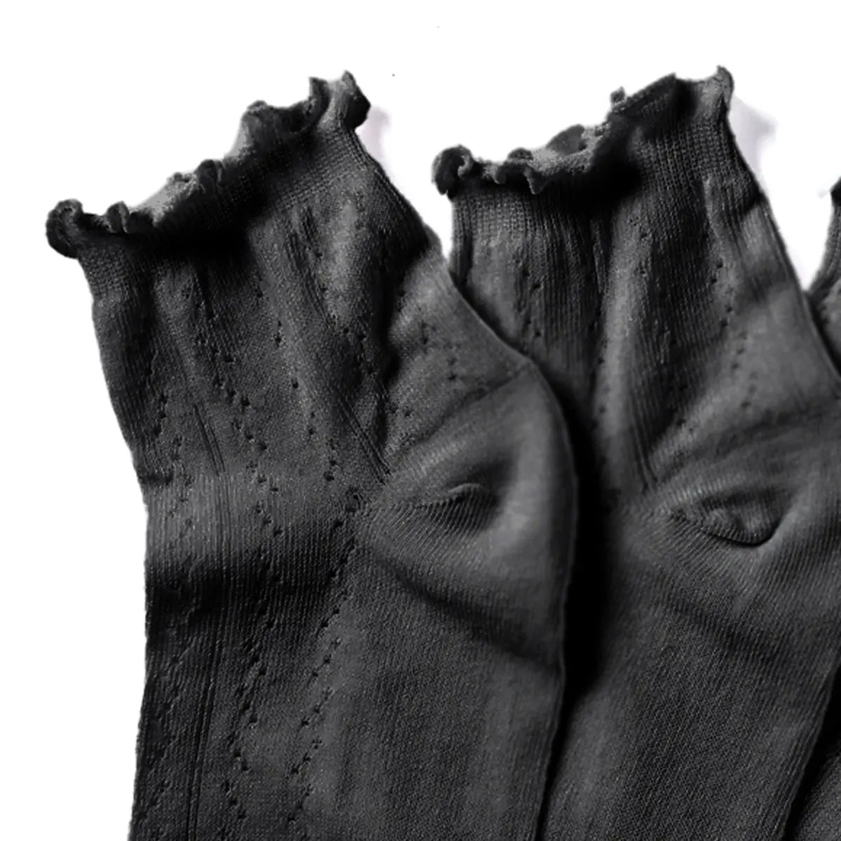 3-Pack Pointelle Mid Crew Socks