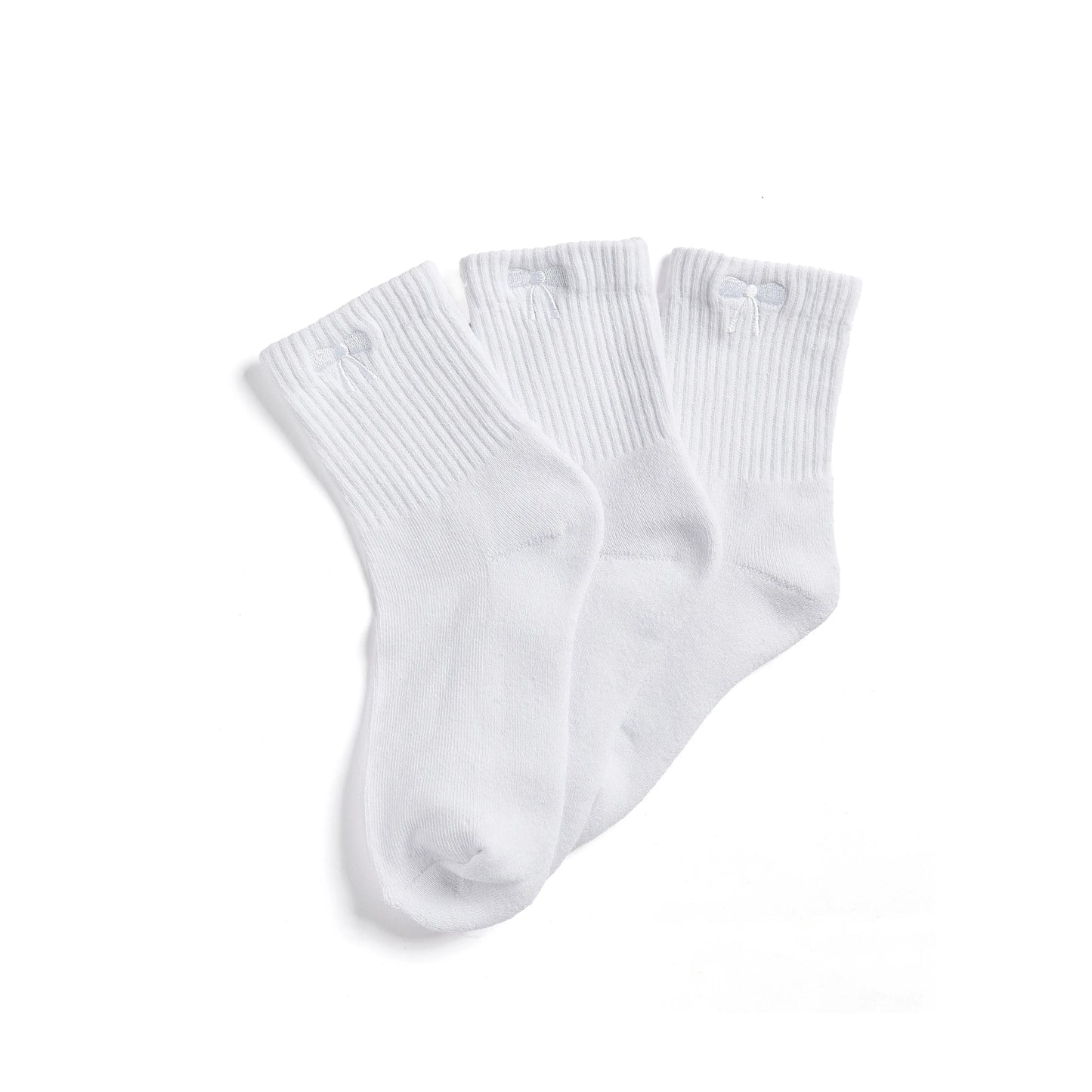 3-Pack Bow Ankle Socks