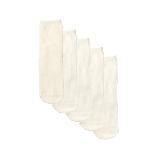 5-Pack Ribbed Ankle Socks