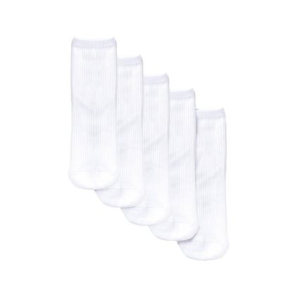 5-Pack Ribbed Ankle Socks