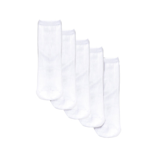 5-Pack Ribbed Ankle Socks
