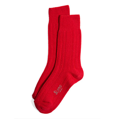 LUX WOOL CASHMERE CREW SOCKS