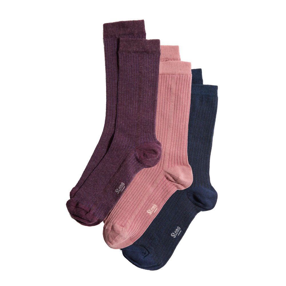 Eco-Conscious Cashmere Socks Gift Set Of Three