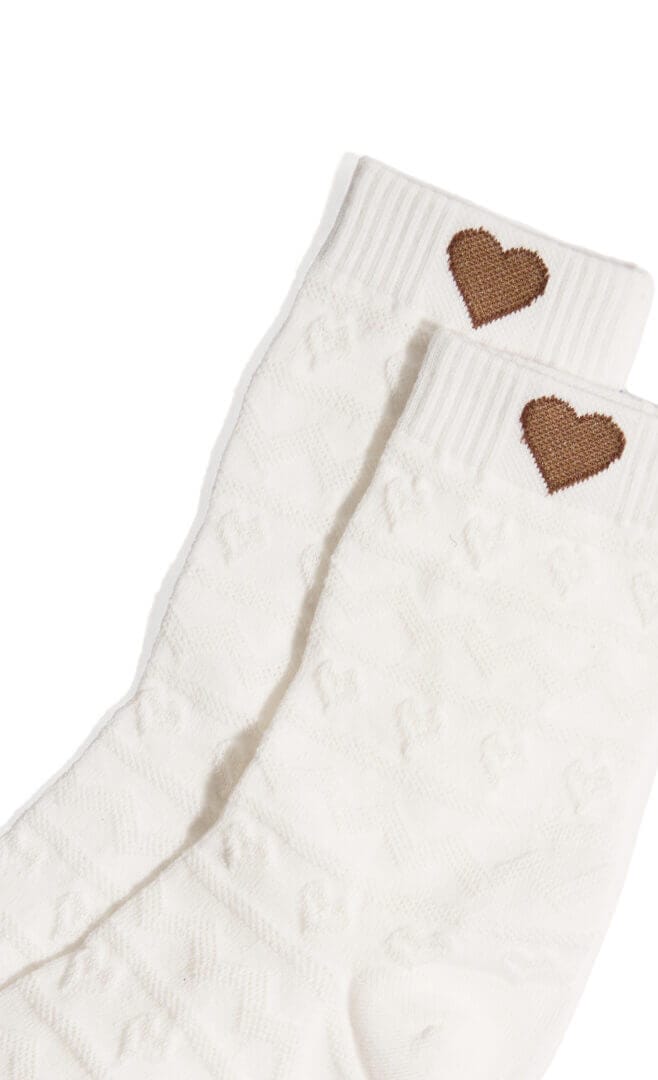 HEART LACE CREW SOCKS