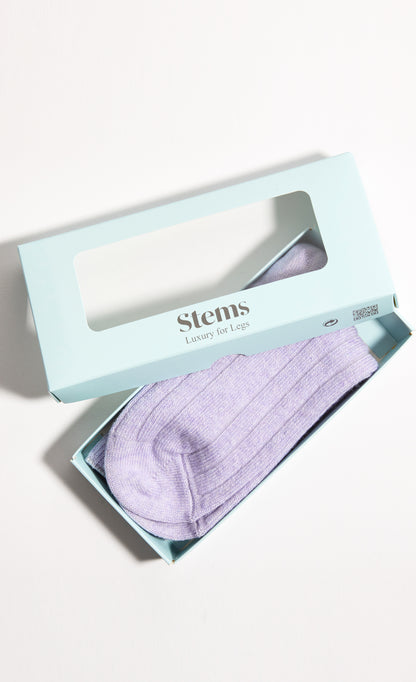 Lux Wool Cashmere Crew Socks Gift Box