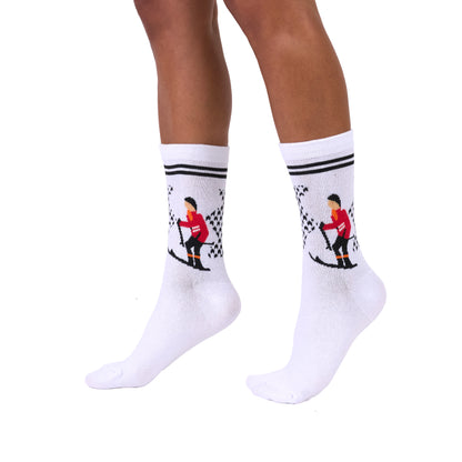 SKI WOOL BLEND CREW SOCKS