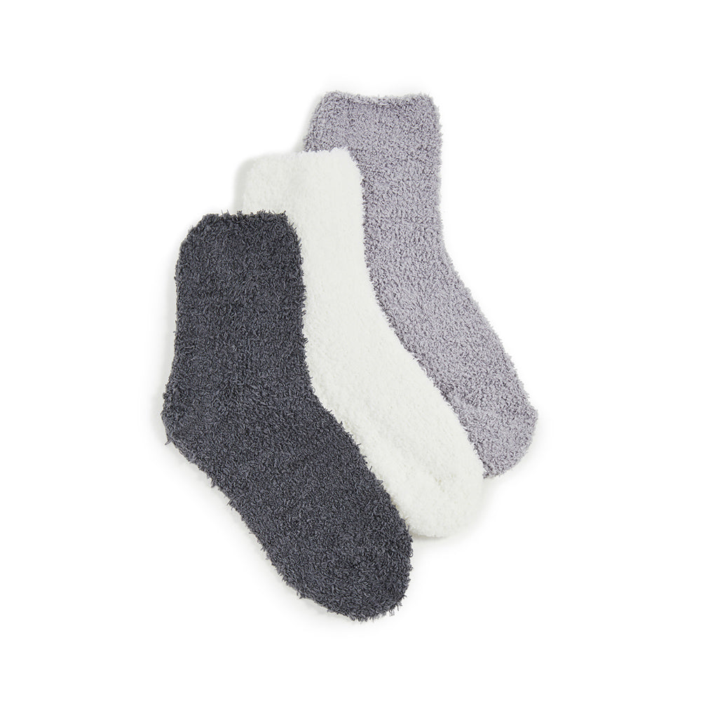 Plush Cozy Socks Set Of Three
