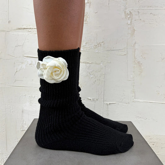 Rose Wool Socks
