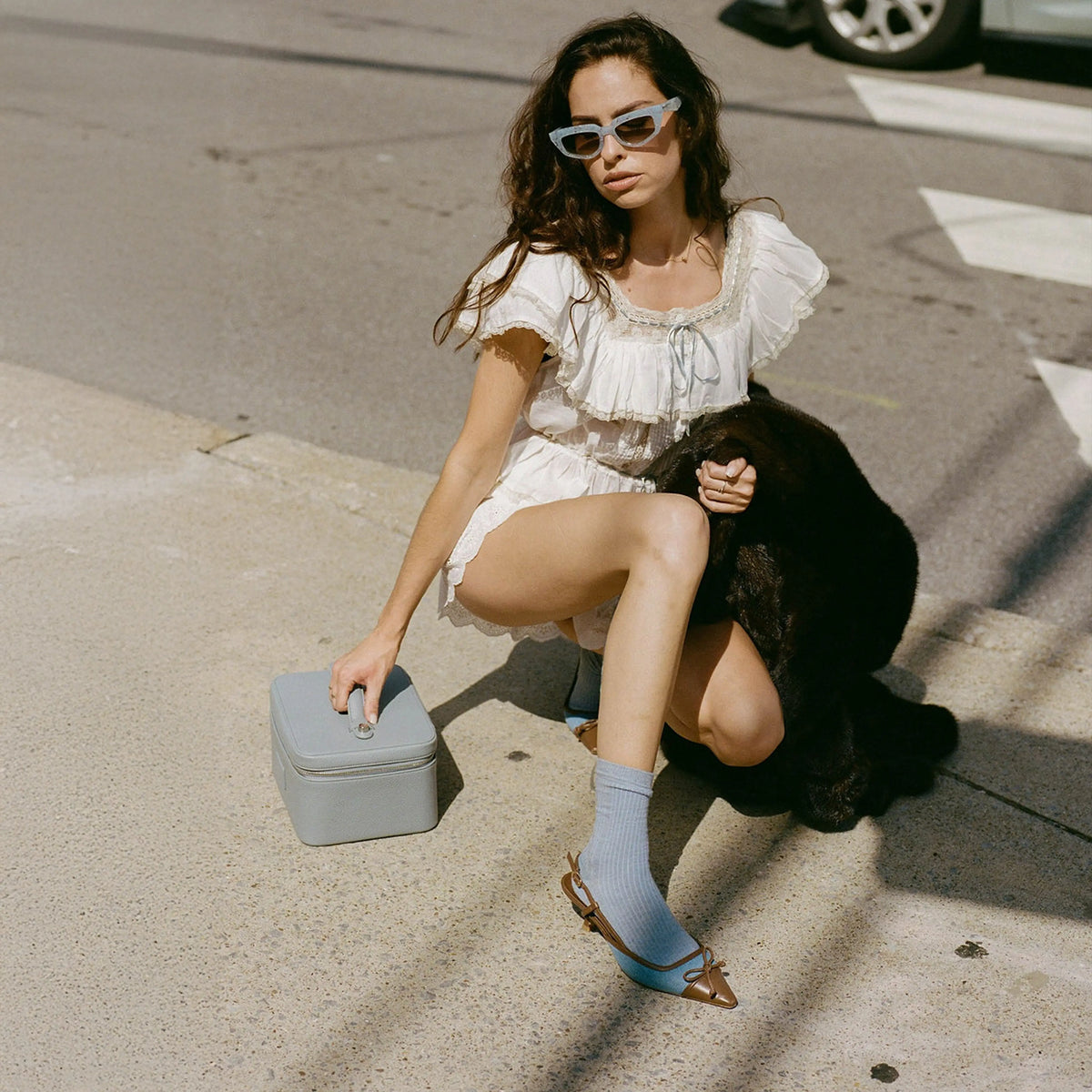Cotton Cashmere Crew Socks