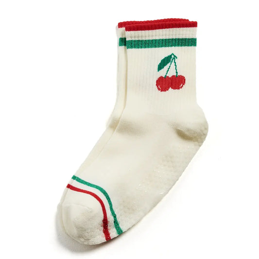 Cherry Grip Striped Socks