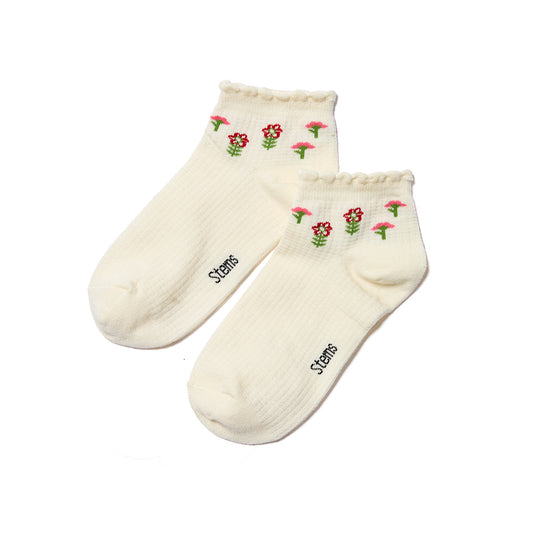 DAISY EMBROIDERED SOCKS