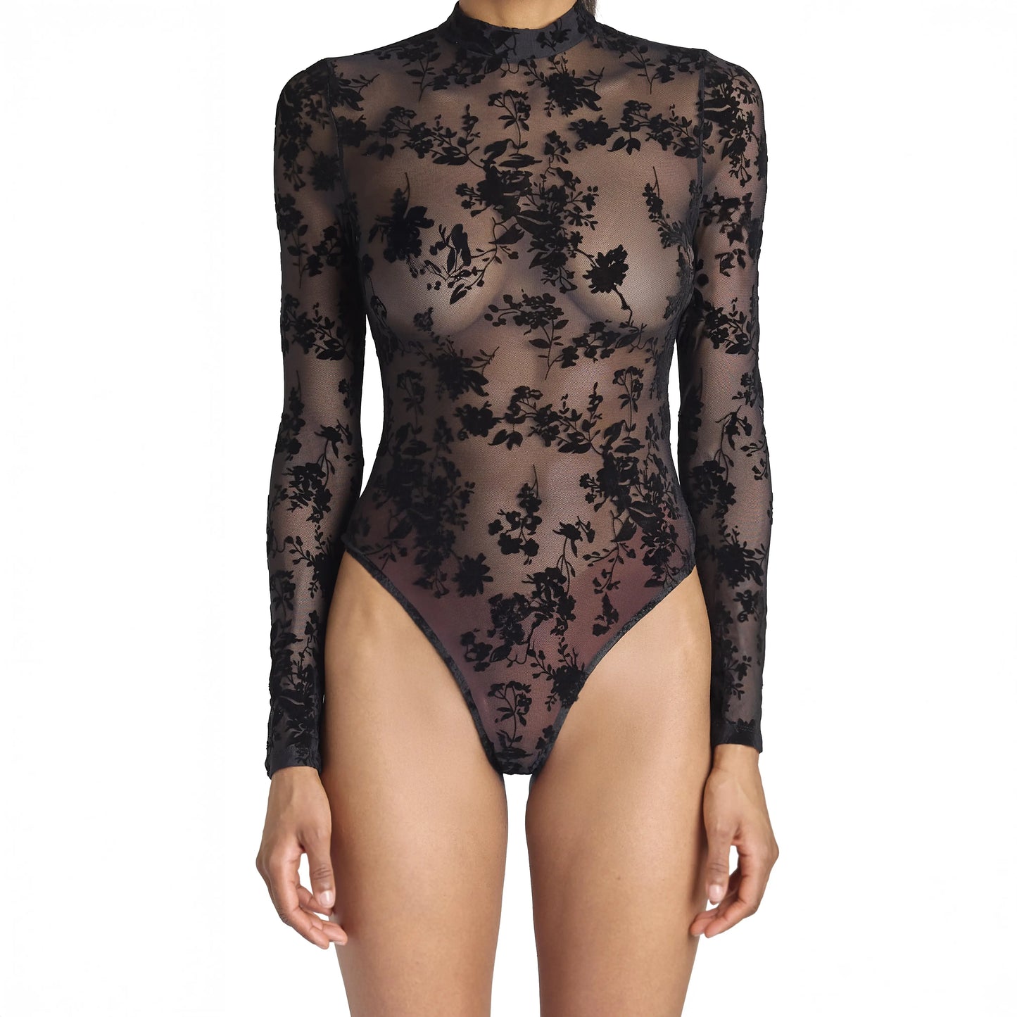 Collete Flocked Bodysuit