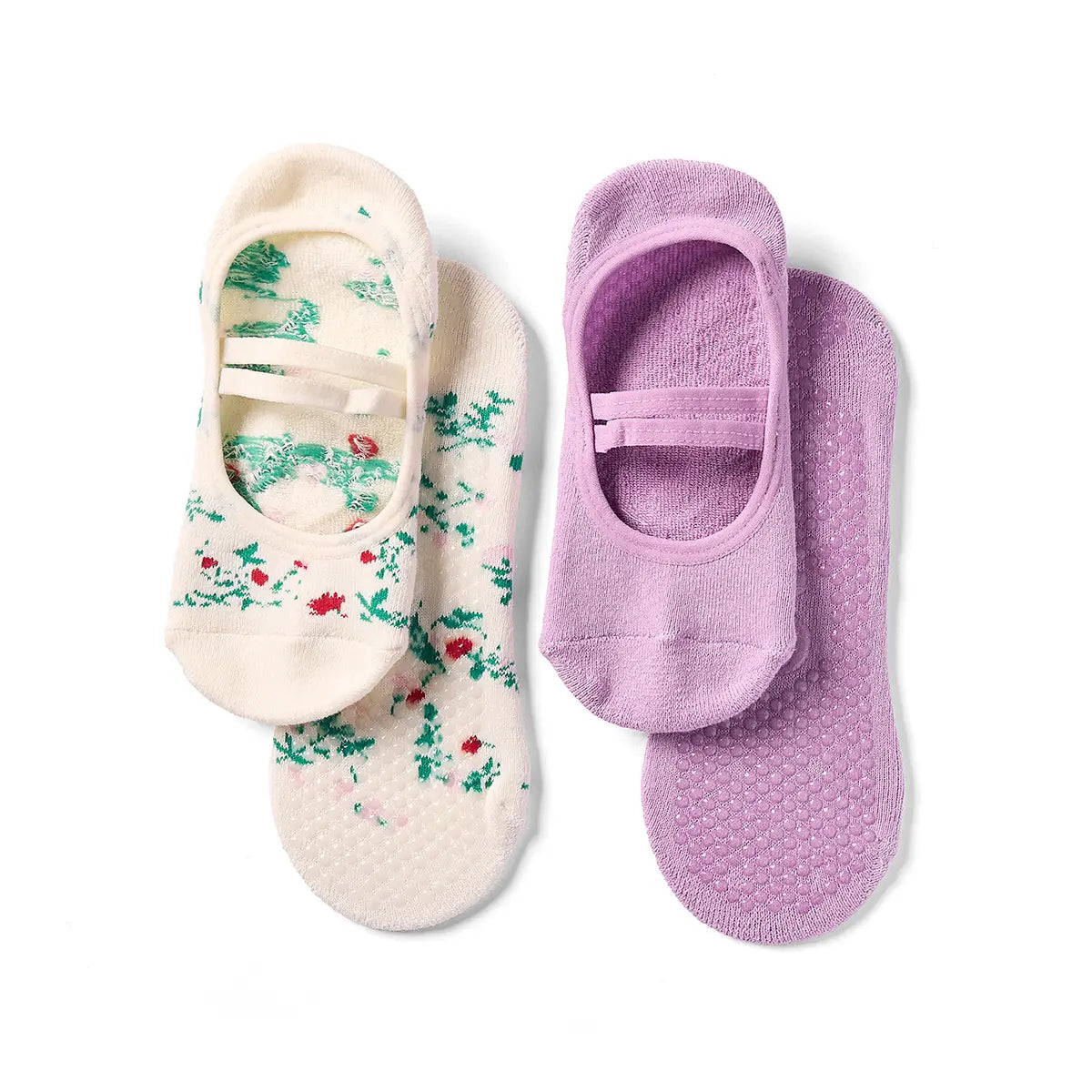 2-Pack Blossom Grip Socks