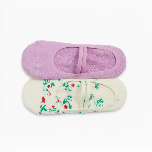 2-Pack Blossom Grip Socks