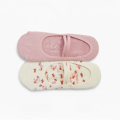2-Pack Blossom Grip Socks