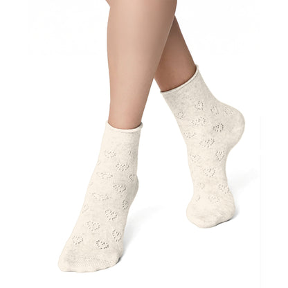HEART STITCH SHORT SOCKS