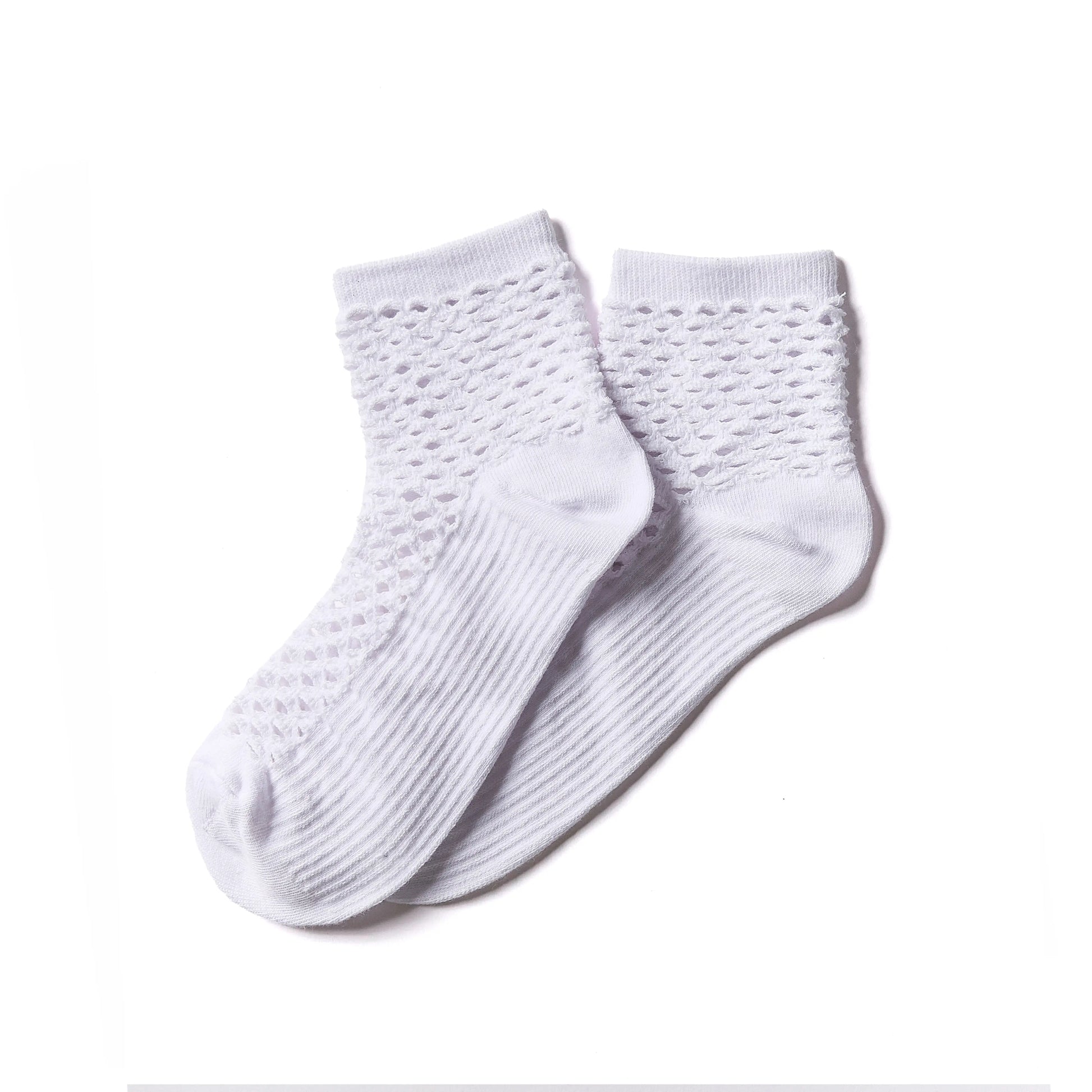 Netted Crew Socks
