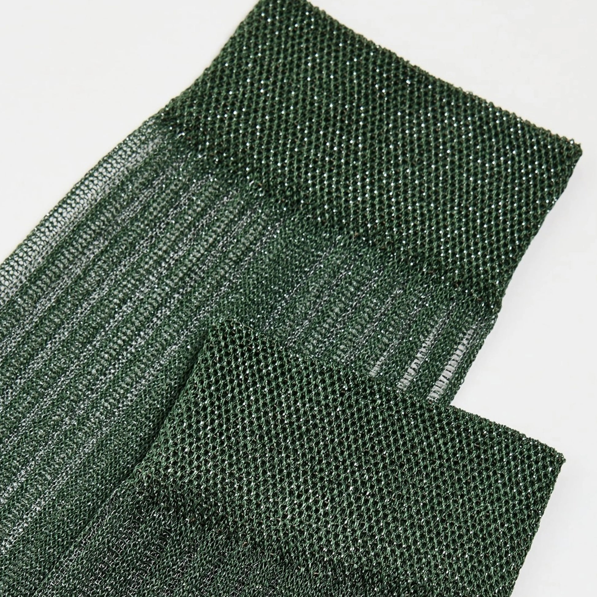 Fine Ribbed Metallic Crew Sock