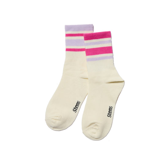 MIX MATCH STRIPE CREW SOCKS