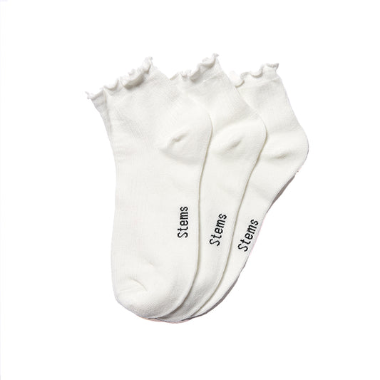 3-PACK EVERYDAY RUFFLE SOCKS