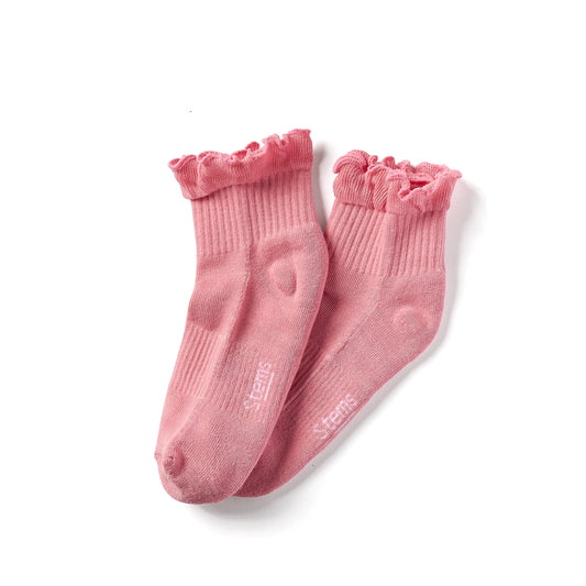 Ruffle Twist Ankle Socks