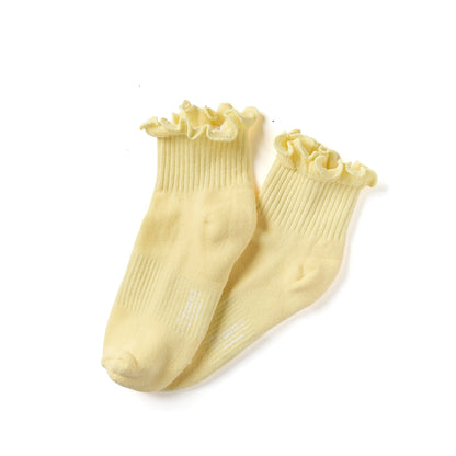Ruffle Twist Ankle Socks
