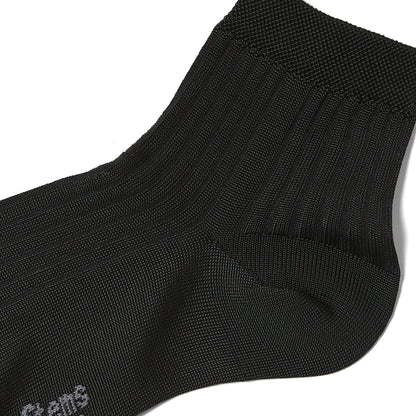 Silky Rib Quarter Socks