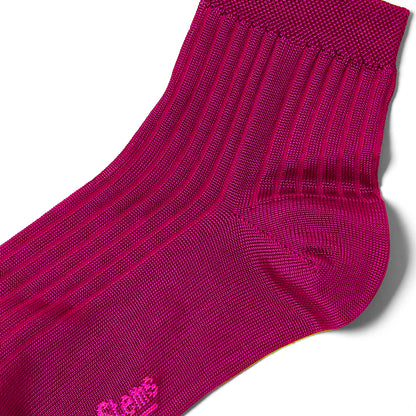 Silky Rib Quarter Socks