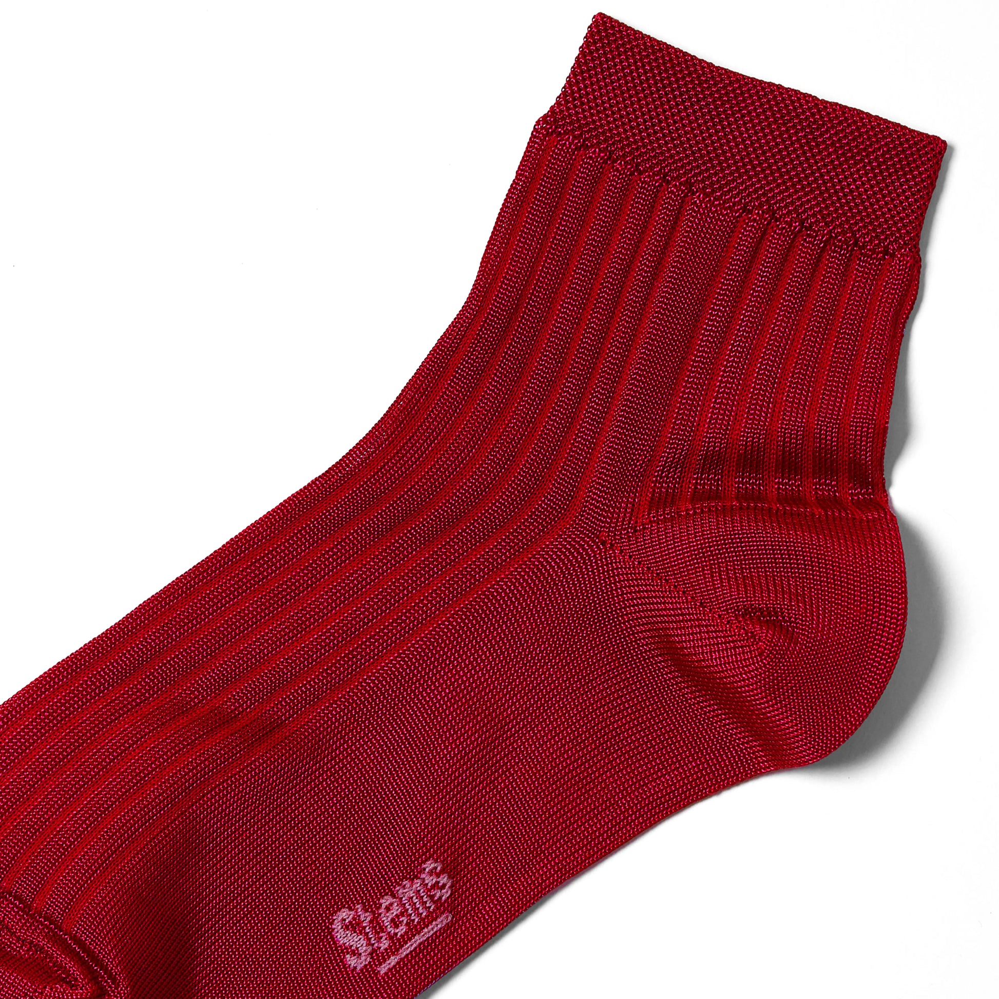 Silky Rib Quarter Socks