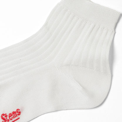 Silky Rib Quarter Socks