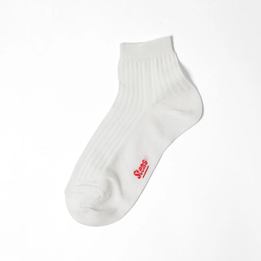 Silky Rib Quarter Socks