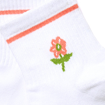 WILD FLOWER EMBROIDERED SOCKS