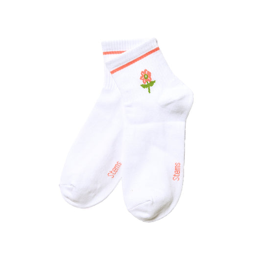 WILD FLOWER EMBROIDERED SOCKS